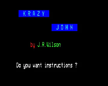 Krazy John (1984)(Kajsoft)[KRAZYJN] screen shot title